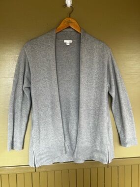 J.Jill Open-Front Cardigan w/ side Zippers Medium